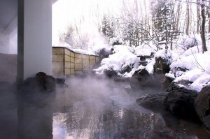 八幡平ロイヤルホテル露天風呂(冬)